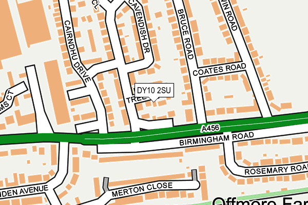 DY10 2SU map - OS OpenMap – Local (Ordnance Survey)