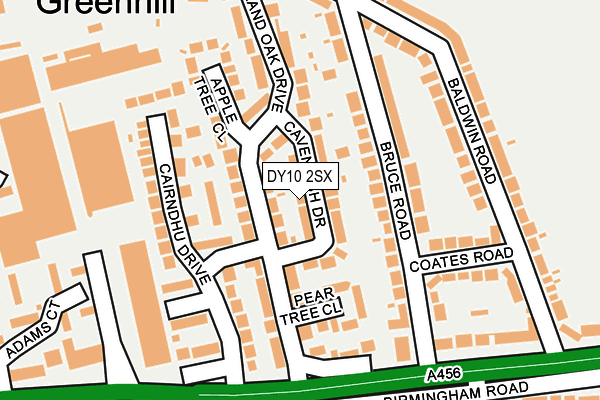 DY10 2SX map - OS OpenMap – Local (Ordnance Survey)