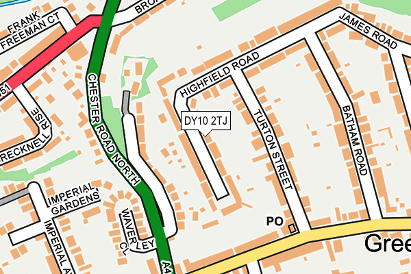 DY10 2TJ map - OS OpenMap – Local (Ordnance Survey)