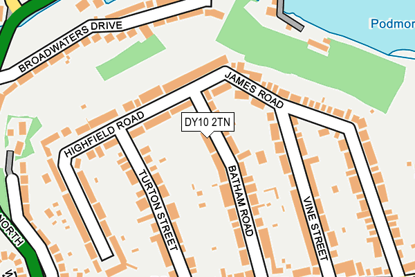 DY10 2TN map - OS OpenMap – Local (Ordnance Survey)