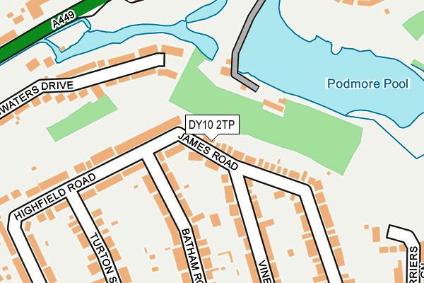 DY10 2TP map - OS OpenMap – Local (Ordnance Survey)