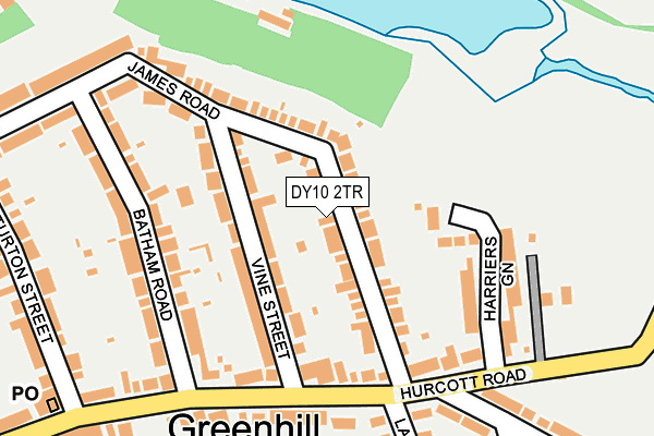 DY10 2TR map - OS OpenMap – Local (Ordnance Survey)