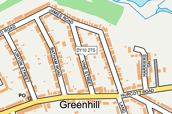 DY10 2TS map - OS OpenMap – Local (Ordnance Survey)