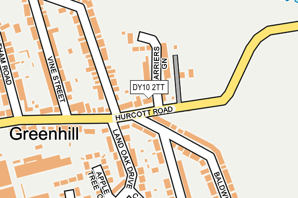 DY10 2TT map - OS OpenMap – Local (Ordnance Survey)