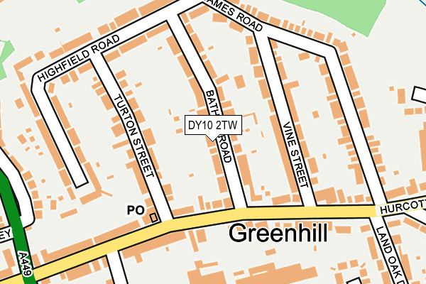 DY10 2TW map - OS OpenMap – Local (Ordnance Survey)