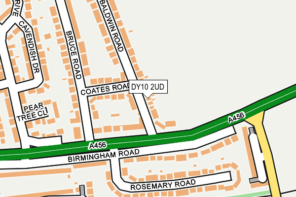 DY10 2UD map - OS OpenMap – Local (Ordnance Survey)