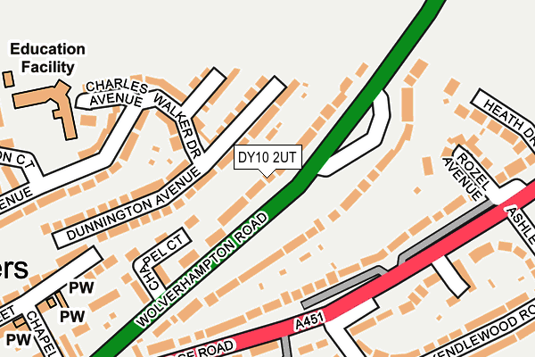 DY10 2UT map - OS OpenMap – Local (Ordnance Survey)