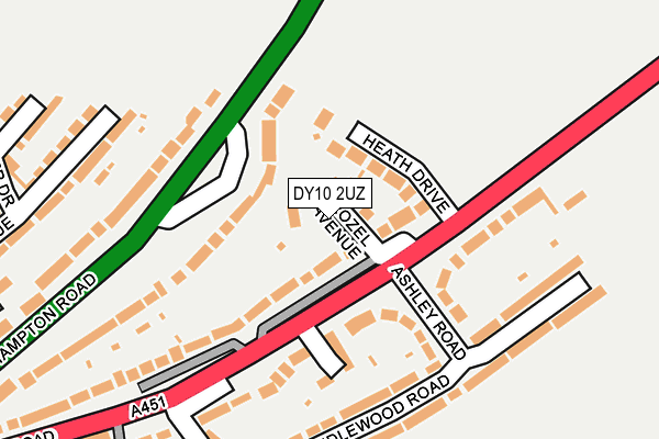 DY10 2UZ map - OS OpenMap – Local (Ordnance Survey)