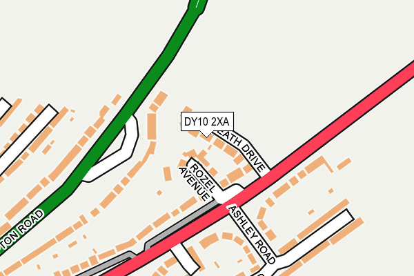 DY10 2XA map - OS OpenMap – Local (Ordnance Survey)