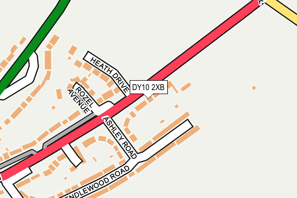DY10 2XB map - OS OpenMap – Local (Ordnance Survey)