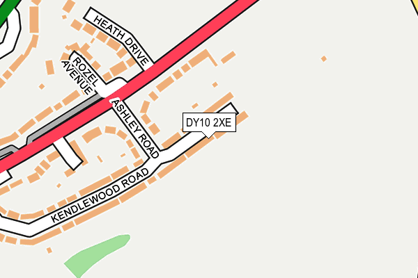 DY10 2XE map - OS OpenMap – Local (Ordnance Survey)