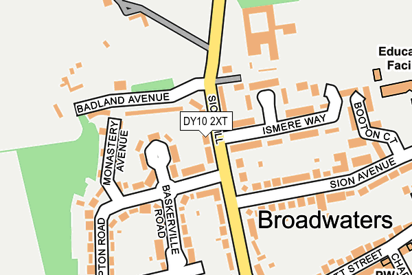 DY10 2XT map - OS OpenMap – Local (Ordnance Survey)