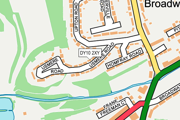 DY10 2XY map - OS OpenMap – Local (Ordnance Survey)