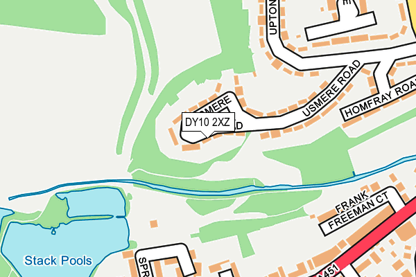 DY10 2XZ map - OS OpenMap – Local (Ordnance Survey)