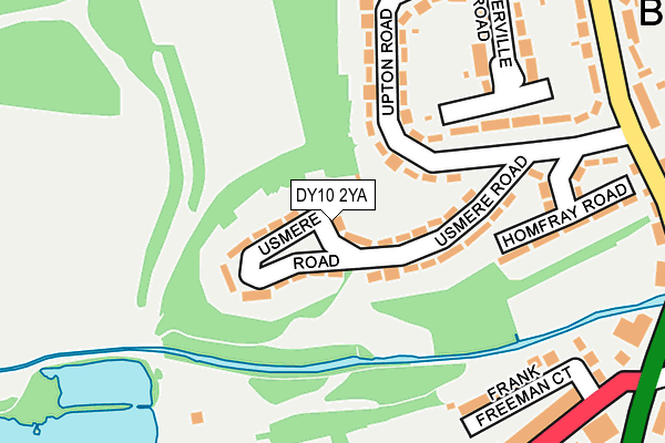 DY10 2YA map - OS OpenMap – Local (Ordnance Survey)