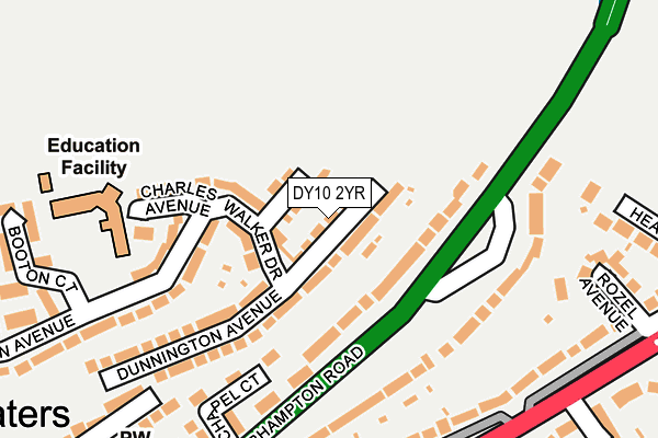 DY10 2YR map - OS OpenMap – Local (Ordnance Survey)