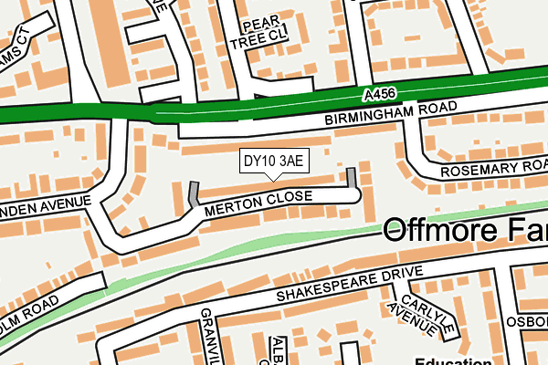DY10 3AE map - OS OpenMap – Local (Ordnance Survey)