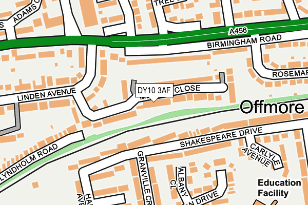DY10 3AF map - OS OpenMap – Local (Ordnance Survey)