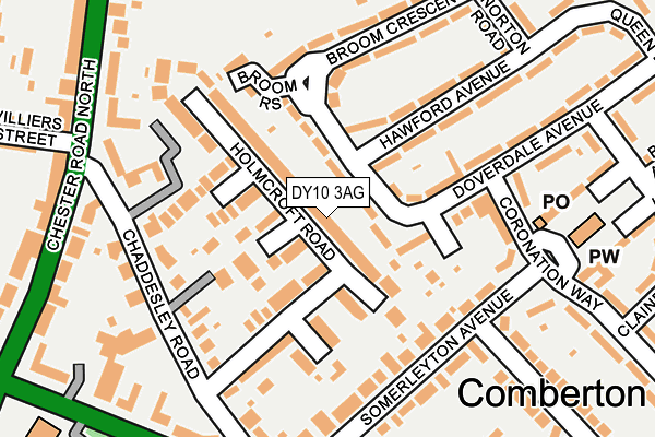 DY10 3AG map - OS OpenMap – Local (Ordnance Survey)