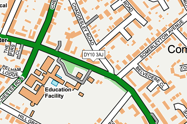 DY10 3AJ map - OS OpenMap – Local (Ordnance Survey)