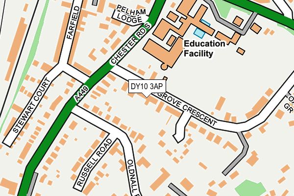 DY10 3AP map - OS OpenMap – Local (Ordnance Survey)