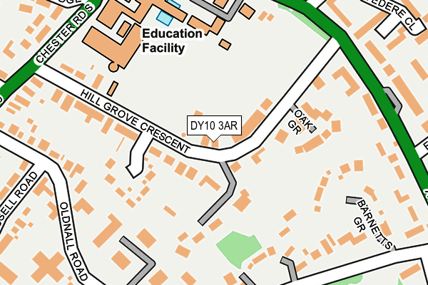 DY10 3AR map - OS OpenMap – Local (Ordnance Survey)