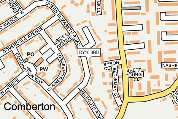 DY10 3BD map - OS OpenMap – Local (Ordnance Survey)