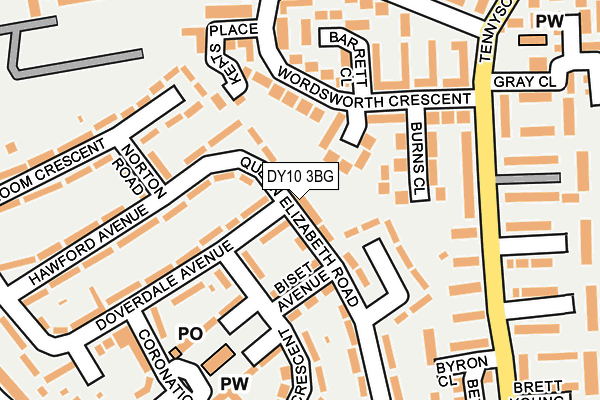 DY10 3BG map - OS OpenMap – Local (Ordnance Survey)