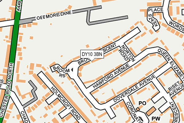DY10 3BN map - OS OpenMap – Local (Ordnance Survey)