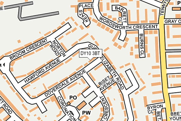 DY10 3BT map - OS OpenMap – Local (Ordnance Survey)