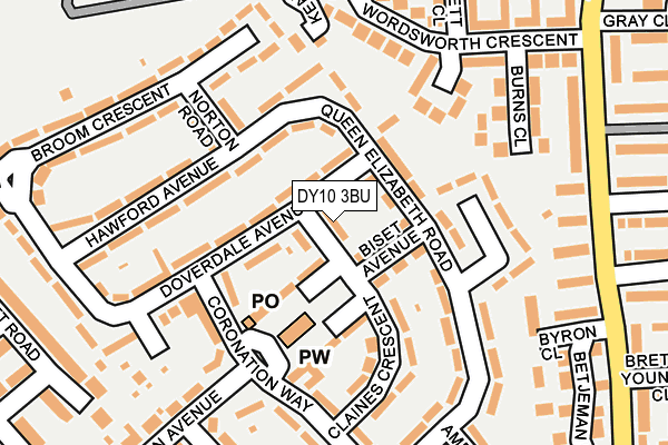 DY10 3BU map - OS OpenMap – Local (Ordnance Survey)