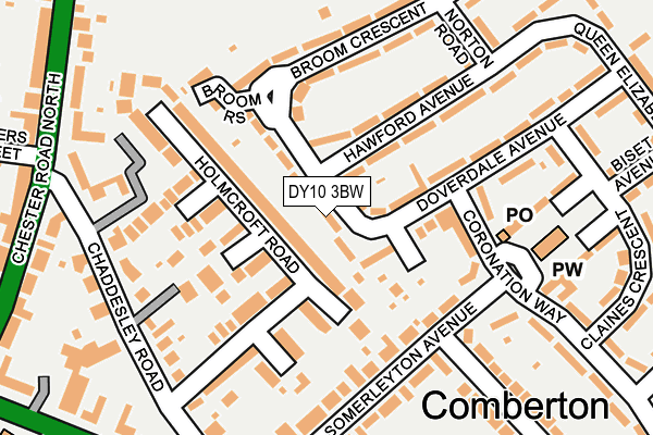 DY10 3BW map - OS OpenMap – Local (Ordnance Survey)