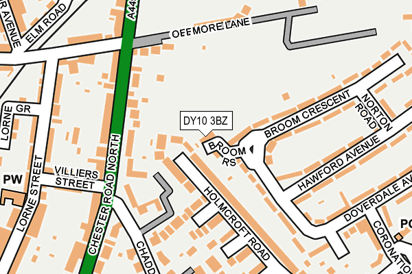 DY10 3BZ map - OS OpenMap – Local (Ordnance Survey)