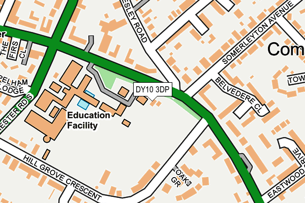 DY10 3DP map - OS OpenMap – Local (Ordnance Survey)