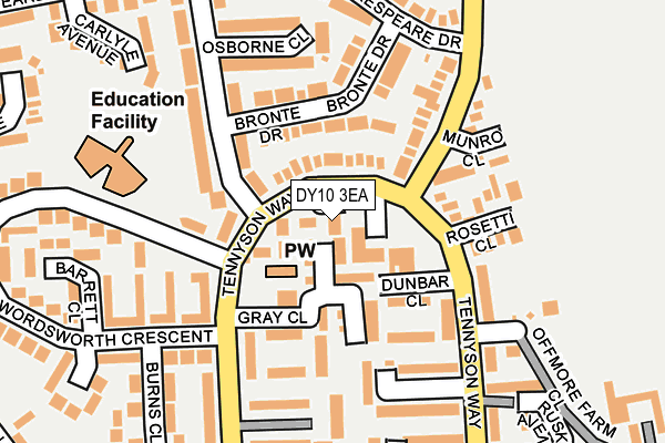 DY10 3EA map - OS OpenMap – Local (Ordnance Survey)