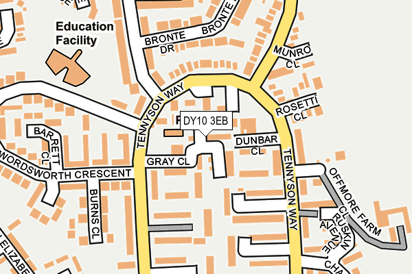 DY10 3EB map - OS OpenMap – Local (Ordnance Survey)