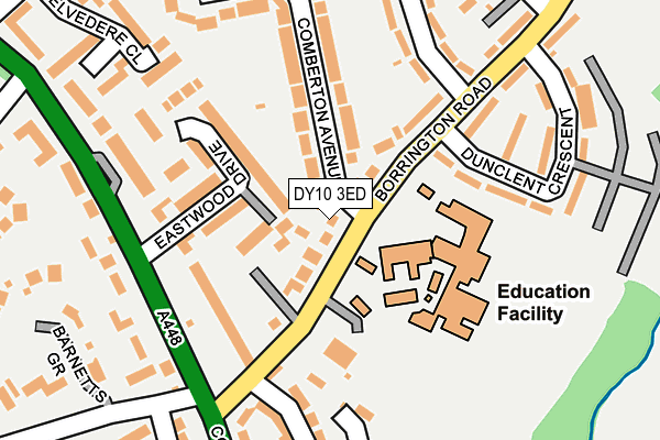 DY10 3ED map - OS OpenMap – Local (Ordnance Survey)