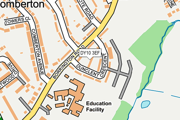 DY10 3EF map - OS OpenMap – Local (Ordnance Survey)