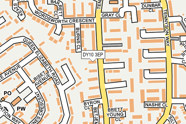 DY10 3EP map - OS OpenMap – Local (Ordnance Survey)