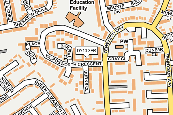 DY10 3ER map - OS OpenMap – Local (Ordnance Survey)