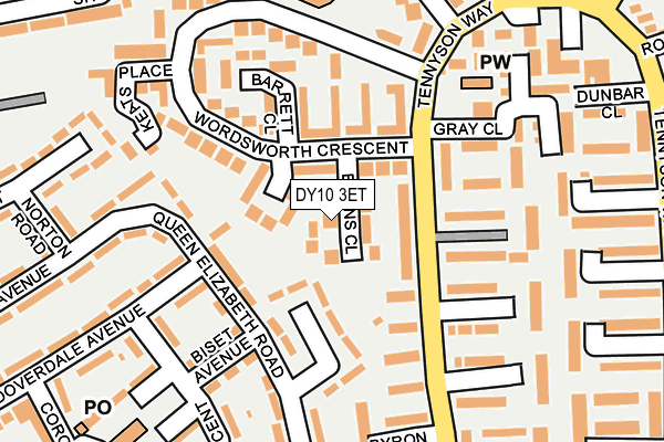 DY10 3ET map - OS OpenMap – Local (Ordnance Survey)