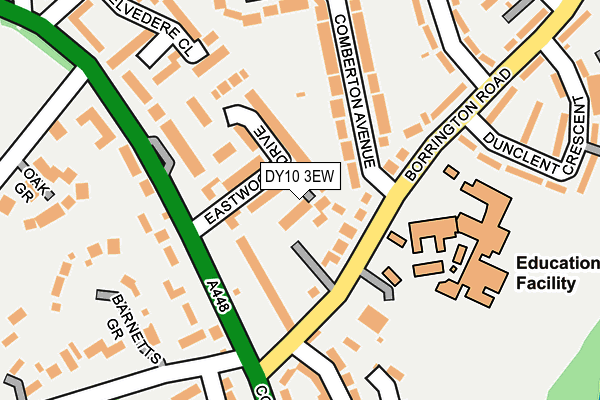 DY10 3EW map - OS OpenMap – Local (Ordnance Survey)