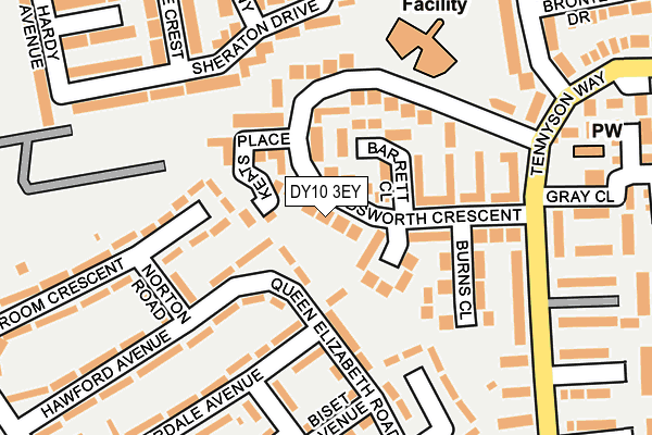 DY10 3EY map - OS OpenMap – Local (Ordnance Survey)