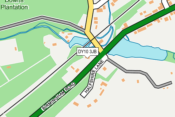 DY10 3JB map - OS OpenMap – Local (Ordnance Survey)