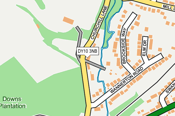 DY10 3NB map - OS OpenMap – Local (Ordnance Survey)