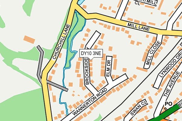 DY10 3NE map - OS OpenMap – Local (Ordnance Survey)