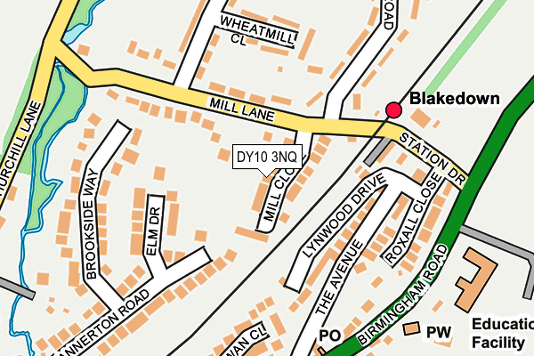 DY10 3NQ map - OS OpenMap – Local (Ordnance Survey)