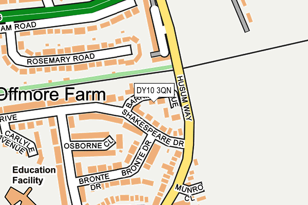 DY10 3QN map - OS OpenMap – Local (Ordnance Survey)