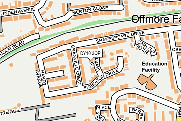 DY10 3QP map - OS OpenMap – Local (Ordnance Survey)