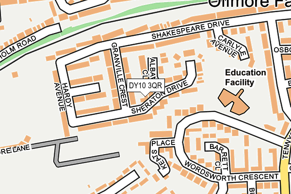 DY10 3QR map - OS OpenMap – Local (Ordnance Survey)